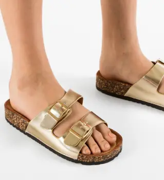 Papuci dama Tankui Aurii imagine