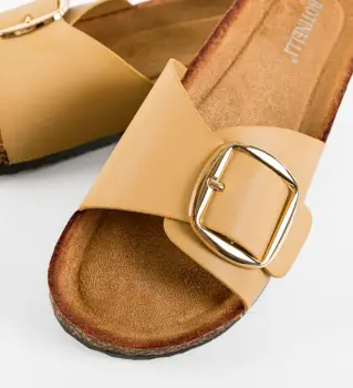 Papuci dama Terry Bej imagine