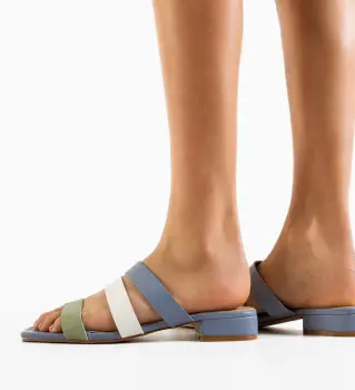 Papuci dama Thalassa Albastri imagine