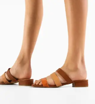 Papuci dama Thalassa Camel imagine