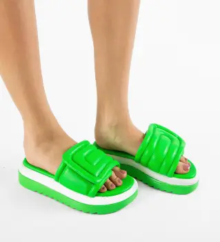 Papuci dama Tulkarm Verzi imagine