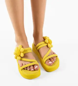 Papuci dama Turenag Galbeni imagine