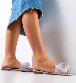 Papuci dama Ubaid Gri imagine