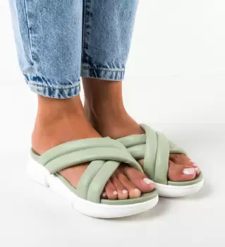 Papuci dama Viviene Turcoaz imagine