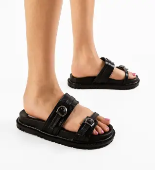 Papuci dama Vorjeer Negri imagine