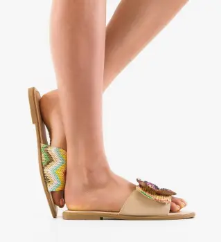 Papuci dama Wang Bej imagine