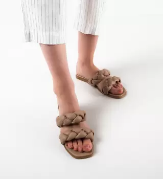 Papuci dama Willis Bej imagine