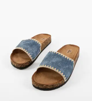 Papuci dama Zamir Albastri imagine