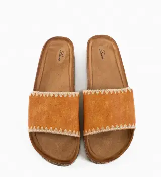 Papuci dama Zamir Portocalii imagine