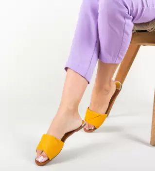 Papuci Harlek Galbeni imagine