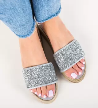 Papuci Pohak Argintii imagine