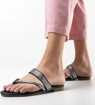 Papuci Sclipe Negri imagine