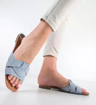 Papuci Spring Albastrii imagine