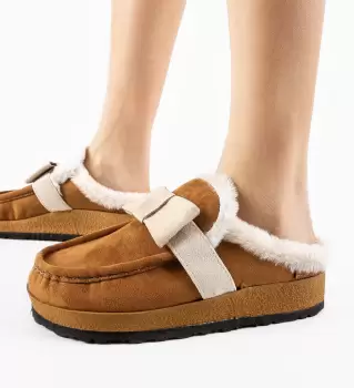Papuci tip Ug Lajara Camel imagine