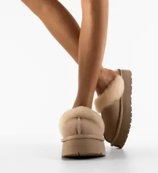 Papuci tip Ug Larnaca Bej imagine