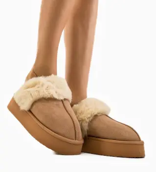 Papuci tip Ug Lina Khaki imagine