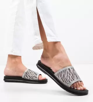 Papuci Trees Gri 2 imagine