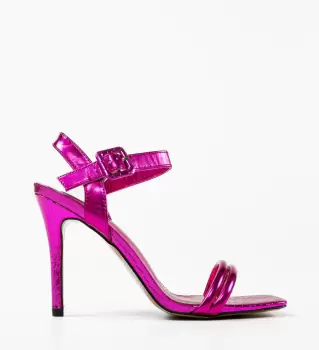 Sandale cu toc Alecia Fuchsia imagine
