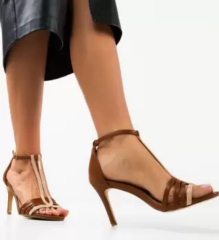 Sandale cu toc Amykan Maro imagine