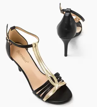 Sandale cu toc Amykan Negre imagine