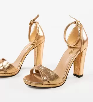 Sandale cu toc Ardes Roze 3 imagine