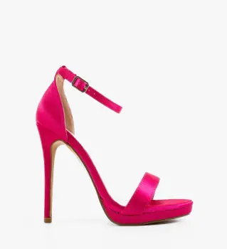 Sandale cu toc Cassie Fuchsia imagine