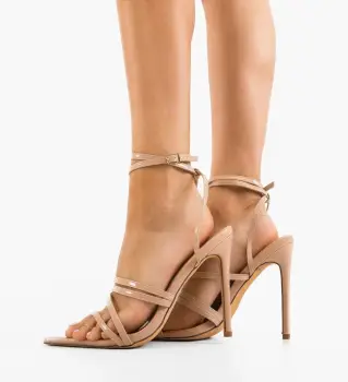 Sandale cu toc Cazimar Nude imagine