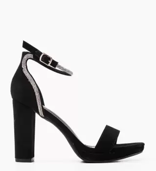 Sandale cu toc Cooper Negre imagine