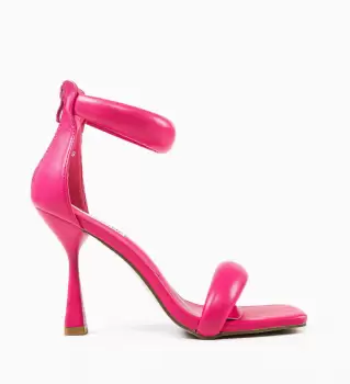 Sandale cu toc Crocett Fuchsia imagine