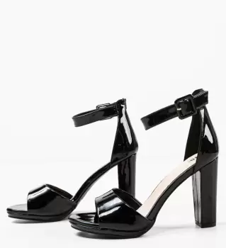 Sandale cu toc Ghideci Negre imagine