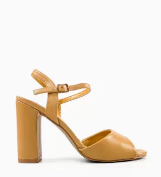 Sandale cu toc Glenna Camel imagine