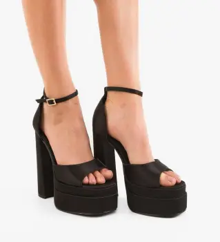 Sandale cu toc Haynes Negre imagine