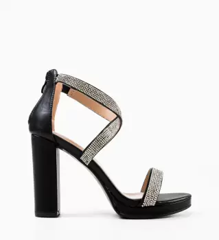 Sandale cu toc Justyna Negre imagine