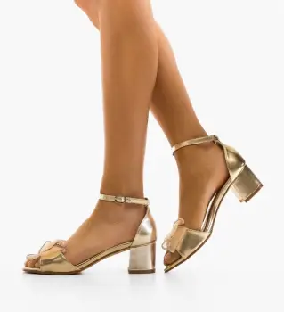 Sandale cu toc Kostyl Aurii imagine