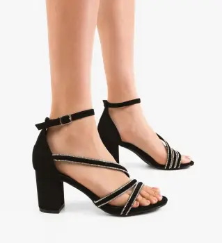 Sandale cu toc Lulit Negre imagine