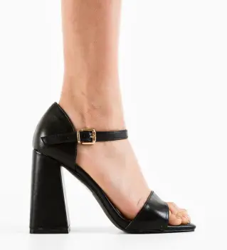 Sandale cu toc Mamen Negre imagine