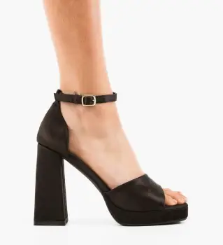 Sandale cu toc Mills Negre imagine