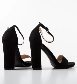 Sandale cu toc Oson Negre imagine