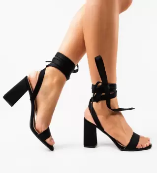 Sandale cu toc Photine Negre imagine