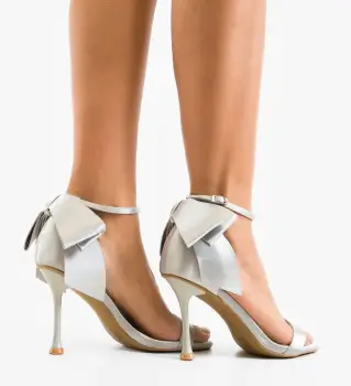 Sandale cu toc Raust Gri imagine