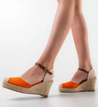 Sandale dama Aaisha Portocalii imagine