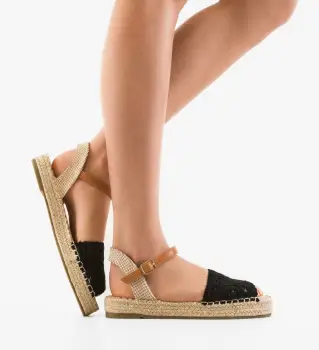 Sandale dama Aliya Negre imagine