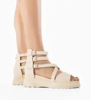 Sandale dama Almere Bej imagine