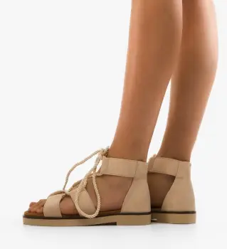 Sandale dama Amrita Bej imagine