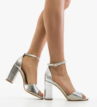 Sandale dama Angus Argintii imagine