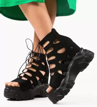 Sandale dama Ansbert Negre imagine