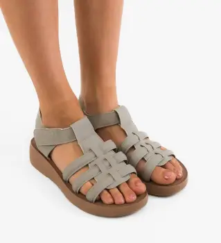 Sandale dama Aram Gri imagine