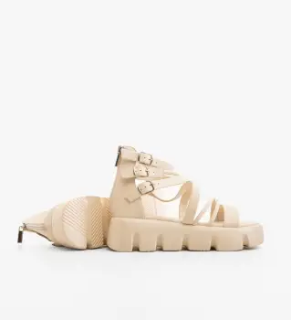 Sandale dama Aritsia Bej imagine