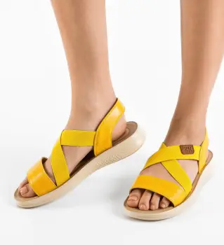 Sandale dama Armida Galbene imagine