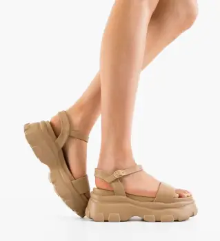 Sandale dama Aviv Khaki imagine